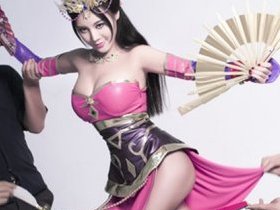 中国乳神樊玲化身美人貂蝉图赏 穿着暴露性感撩人