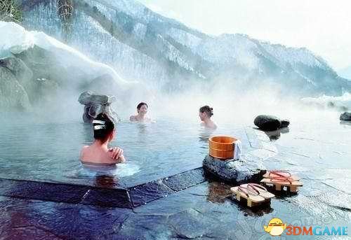 日本特色温泉裸浴 冰天雪地中男女混浴习俗探