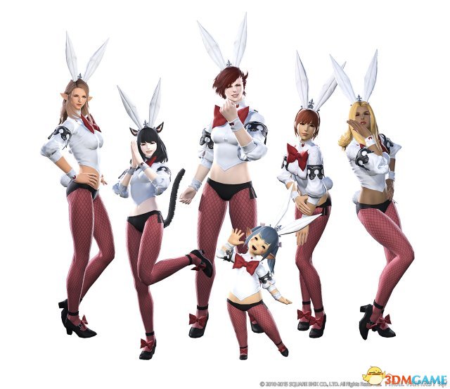 《最终幻想14》最新截图展示陆行鸟赛跑和兔女郎