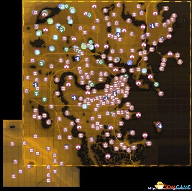 辐射4全地图分享全地点兴趣点突发事件地图位