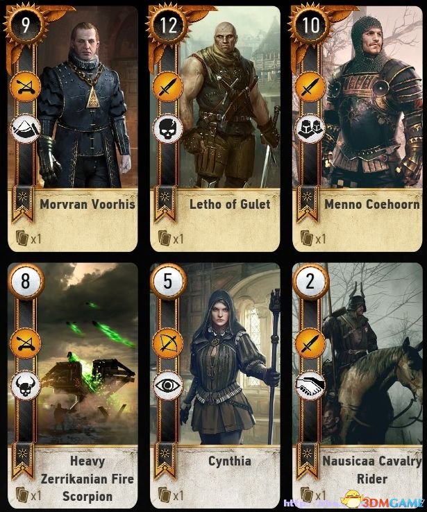 巫师3狂猎昆特牌mod分享新增了30张全新卡片