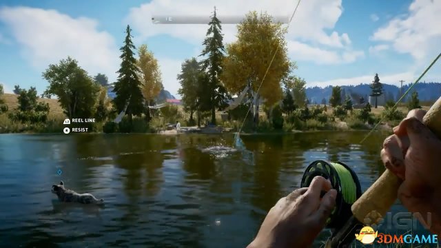 《孤岛惊魂5》钓鱼试玩演示视频 太真实玩家沉