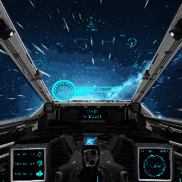动态壁纸,你讲在飞船的驾驶舱中告诉的飞跃银河,喜欢这类炫酷科幻风格