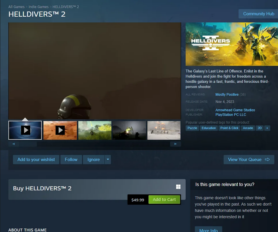 多款Steam游戲改名《絕地潛兵2》《幻獸帕魯》誆騙玩家