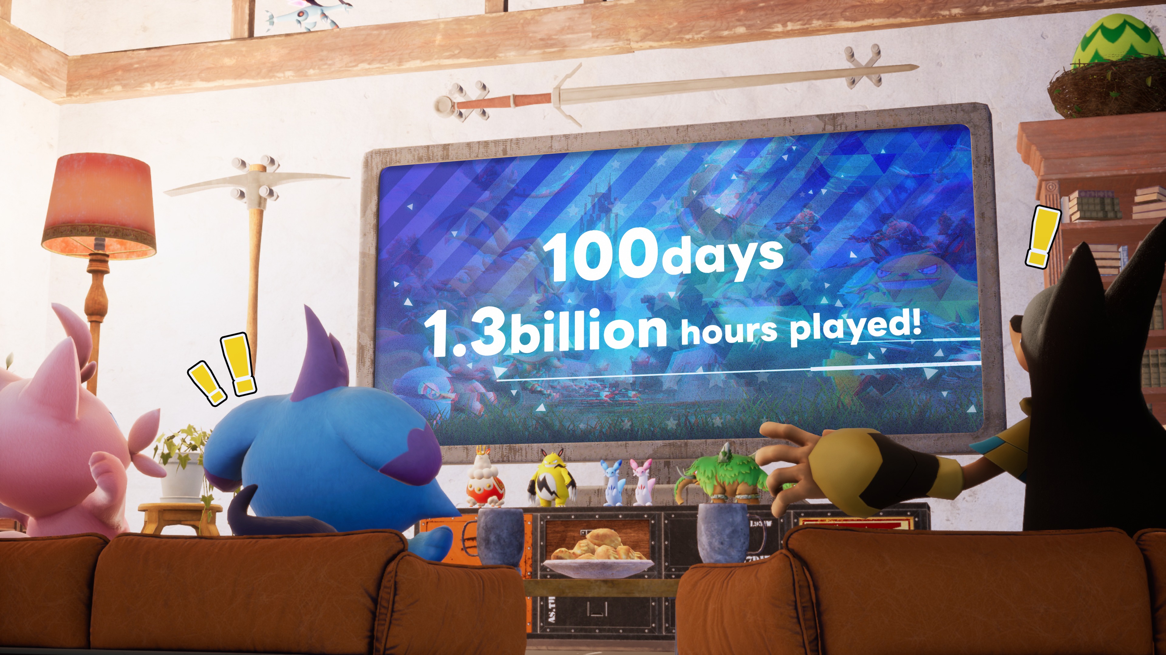 《幻獸帕魯》發售滿百天 玩家游玩時長總計超13億小時