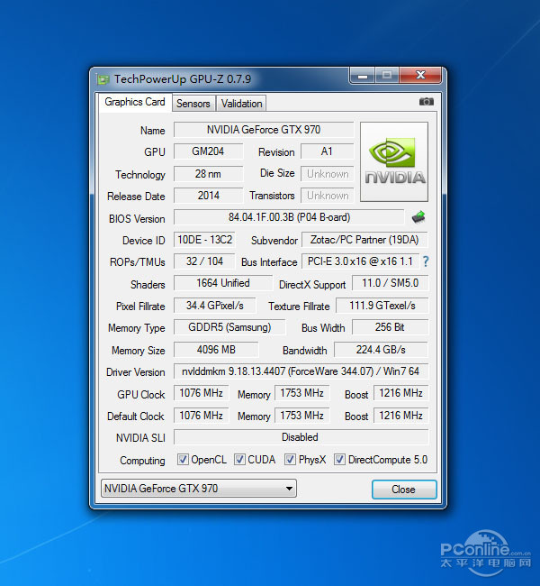 索泰GTX970