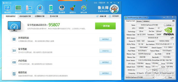 GTX960跑分截图