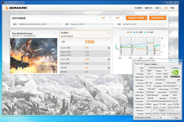 GTX960跑分截图