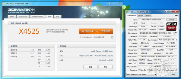 R9 290X跑分截图