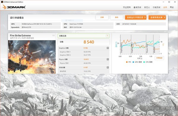 3DMark跑分截图