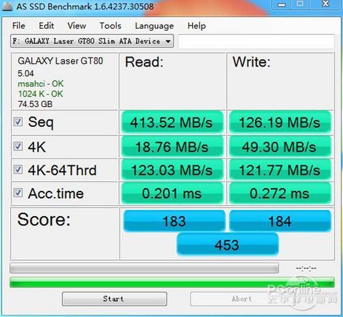 影驰Laser GT 80GB SSD