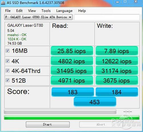 影驰Laser GT 80GB SSD