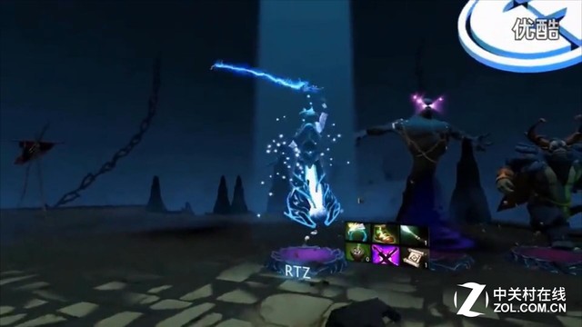 在虚拟现实里看DOTA2直播特效要不要太炫 