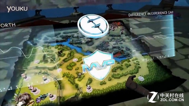 在虚拟现实里看DOTA2直播特效要不要太炫 