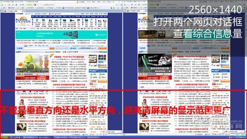 1440P与1080P屏幕对比