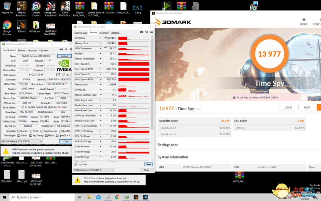 影驰发布 RTX 3080Ti 名人堂系列显卡：最高默频 1815MHz