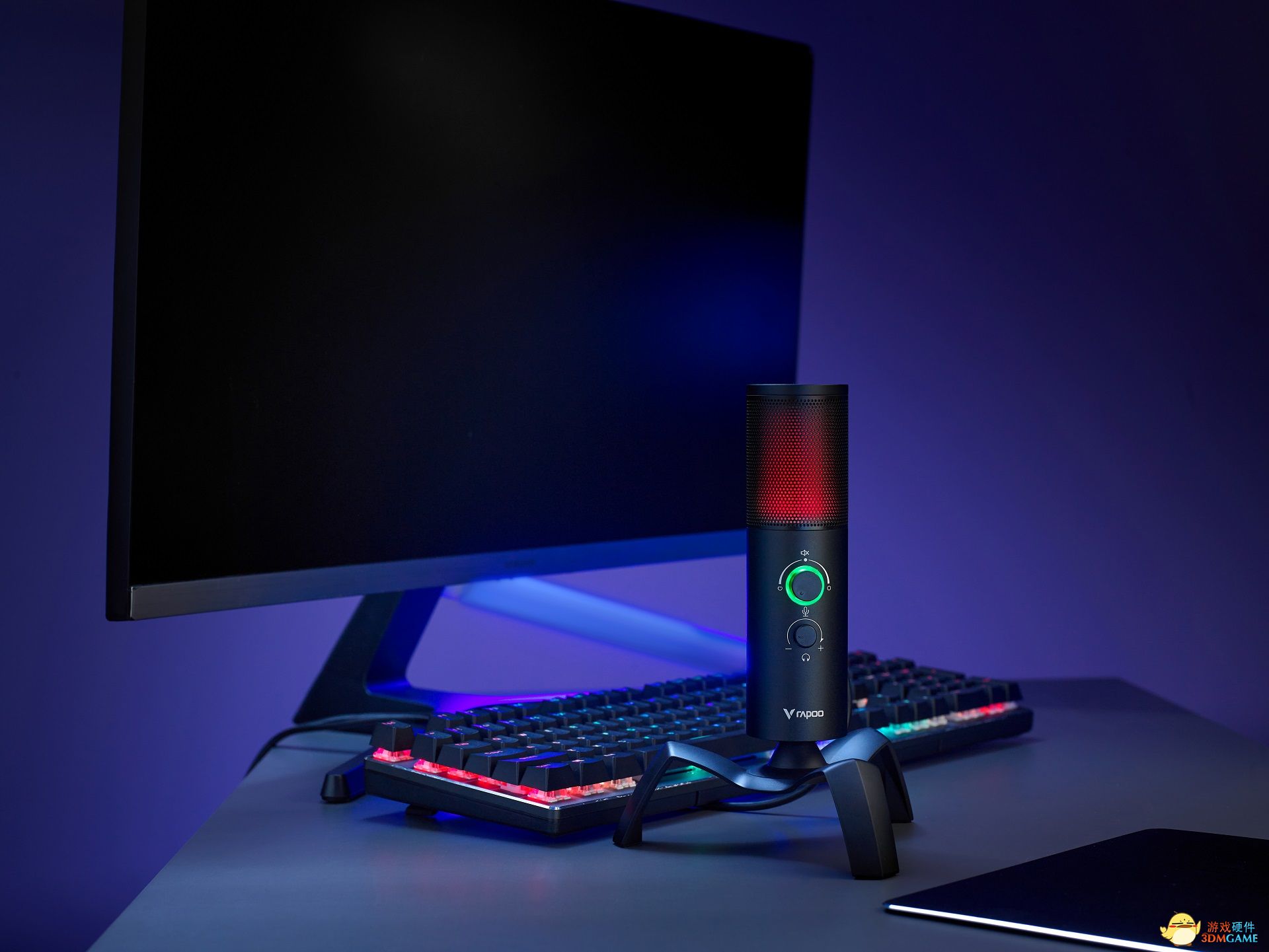 声色说唱 雷柏VS500双指向RGB背光游戏麦克风上市