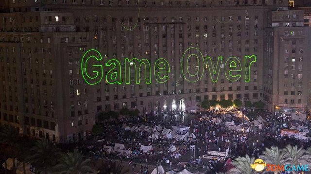 埃及政府大楼投射GameOver 游戏术语日渐政治化？