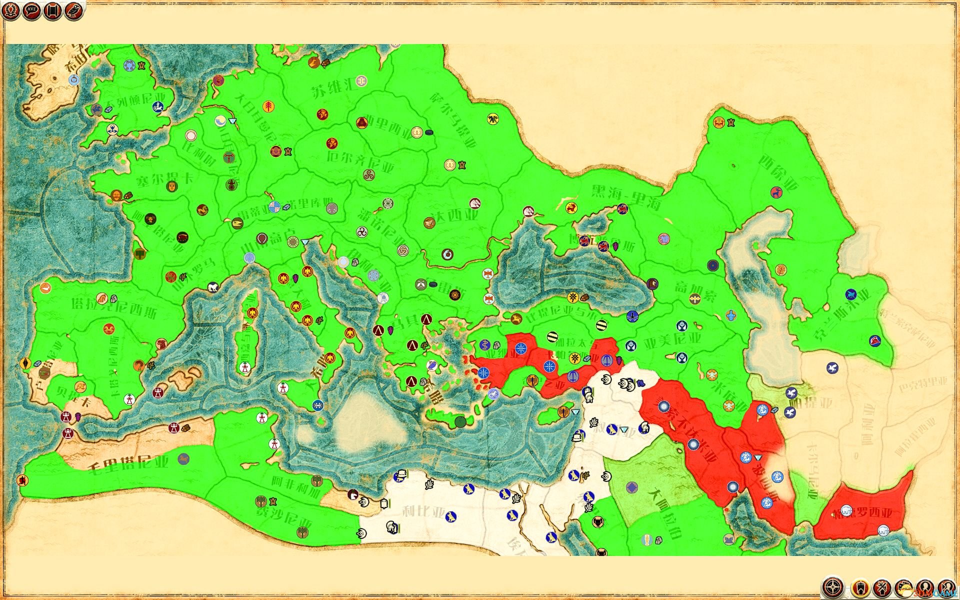 罗马2全面战争地图图片