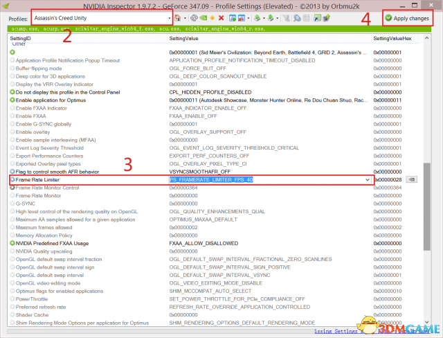 刺客信条：大革命 用Nvidia Inspector锁定帧数方法 
