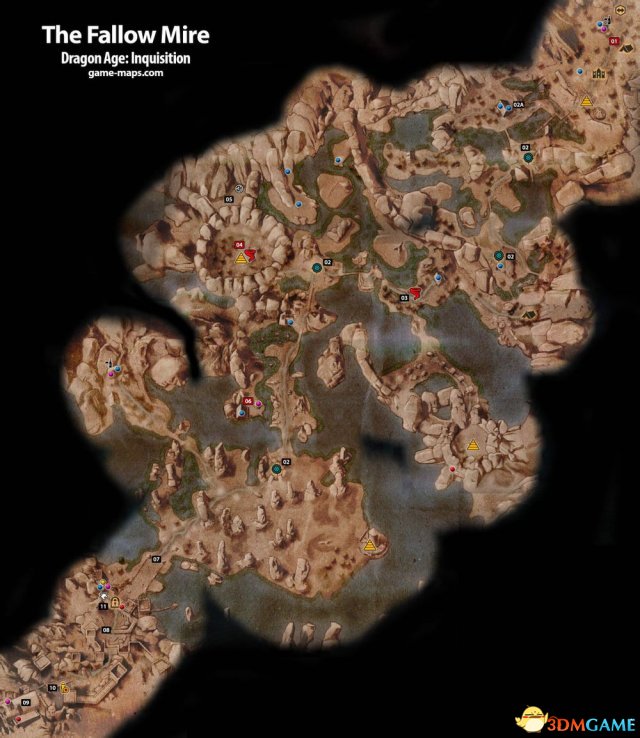 龙腾世纪3：审判 全物品装备道具收集要素地图攻略