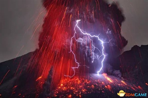 超震撼火山喷发照片欣赏:电光火石犹如世界末日