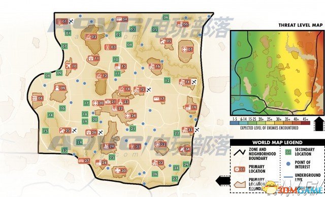 辐射4全地图位置标点图片