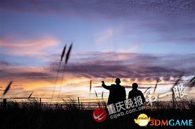 老人跳伞庆祝金婚