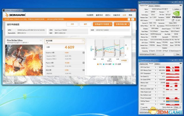GTX 980Ti 显卡新3DMARK 测试（ Ultra测试）