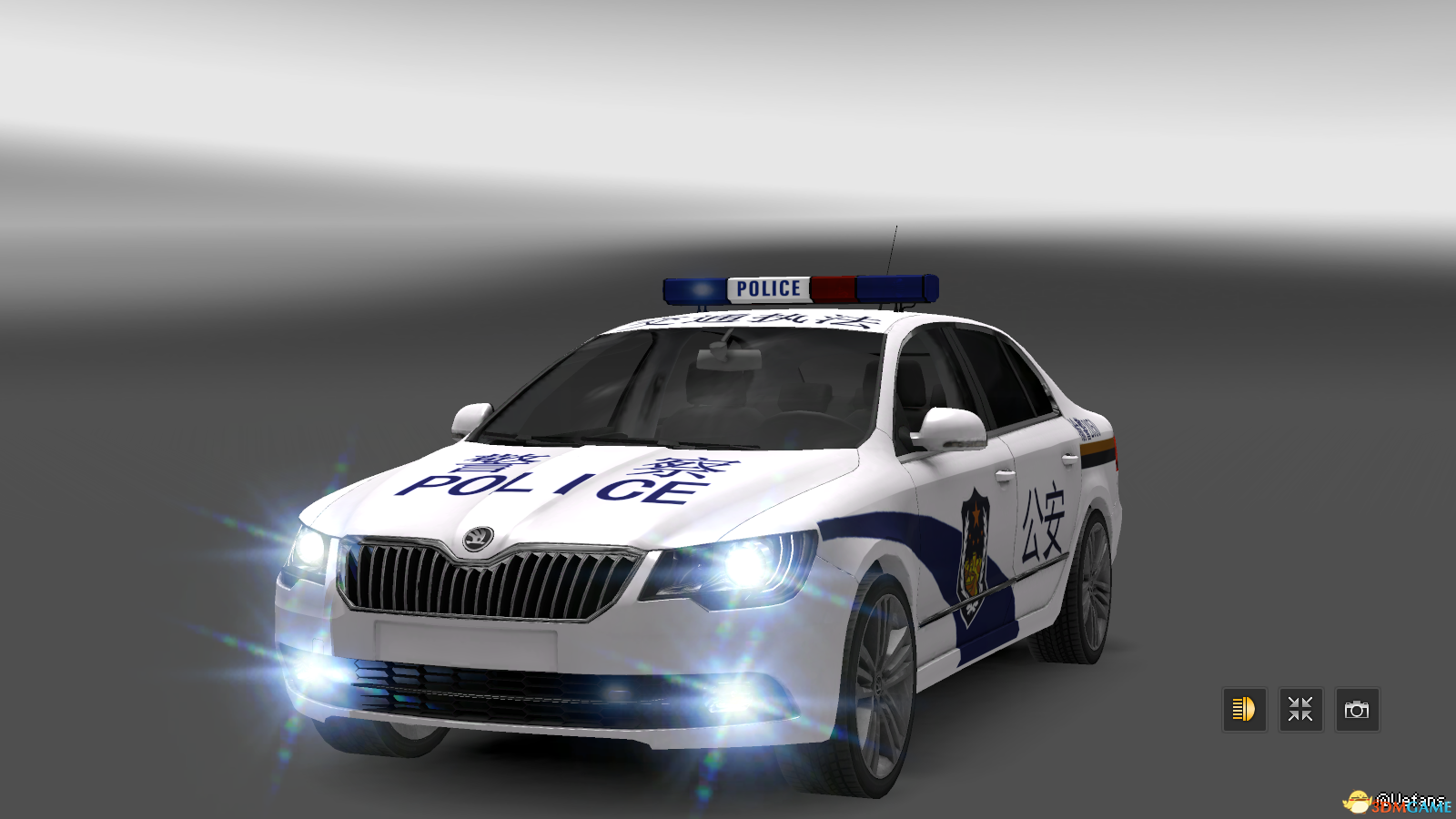 《欧洲卡车模拟2》ets2 斯柯达警车中国公安,出租车,中国路政皮肤