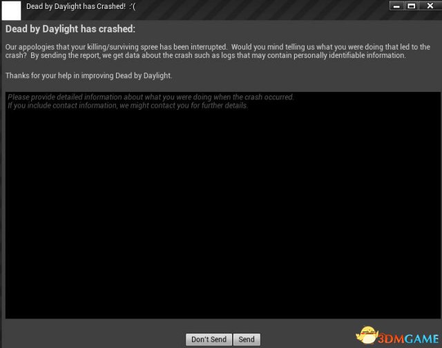 ɱdead by daylight has crashedô