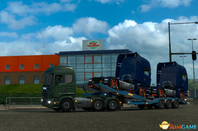 欧洲卡车模拟2 AI拖所有系统自带货柜MOD