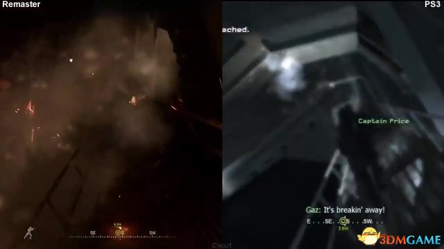 《使命召唤4：现代战争重制版》与PS3原版对比