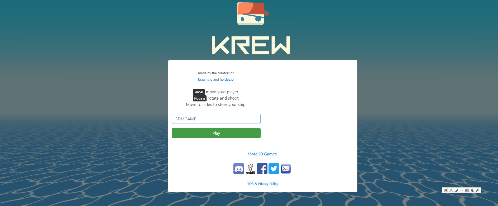 Krew Io游戏下载 Krew Io 英文flash版下载 3dm单机