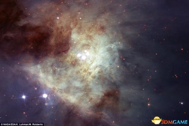哈勃太空望远镜拍摄的猎户四边形星团图片，该星团在1617年2月4日时由伽利略首次发现。