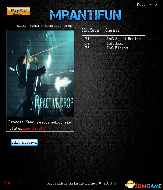 Alien Swarm: Reactive Drop 三项修改器