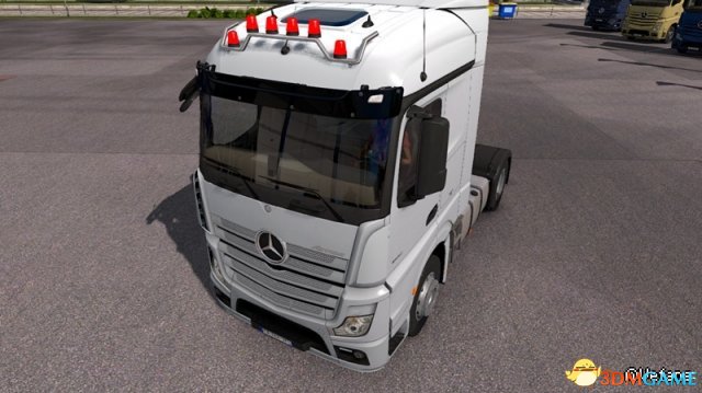 欧洲卡车模拟2 v1.27红色警示灯MOD