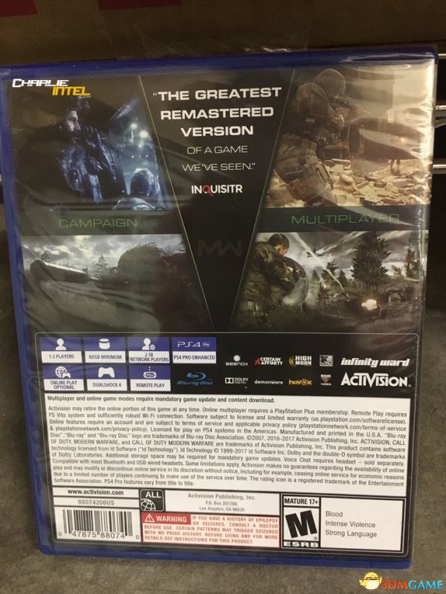 《使命召唤4：现代战争》重制版很快将会单独发售