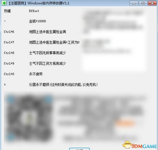 主题医院 七项修改器v1.1[大头猫米]