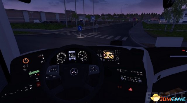 欧洲卡车模拟2 v1.27奔驰大巴MOD