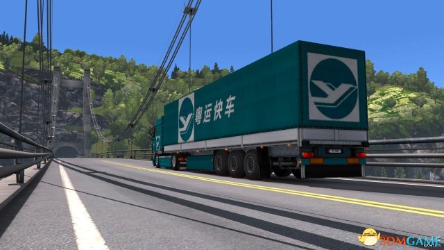 欧洲卡车模拟2 粤运快件车头MOD