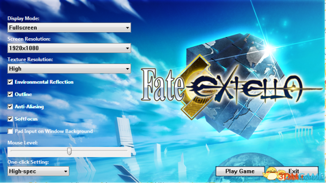 Fate/EXTELLA游戏设置翻译 Fate游戏界面功能一览