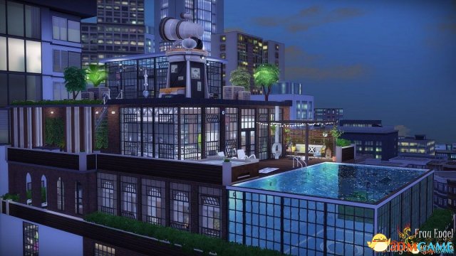 模拟人生4 v1.31工业风顶楼豪华公寓MOD