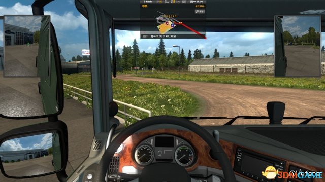 欧洲卡车模拟2 v1.27导航在上方MOD