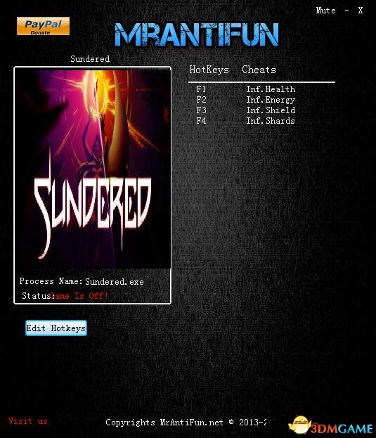 Sundered v1.0四项修改器[MrAntiFun]