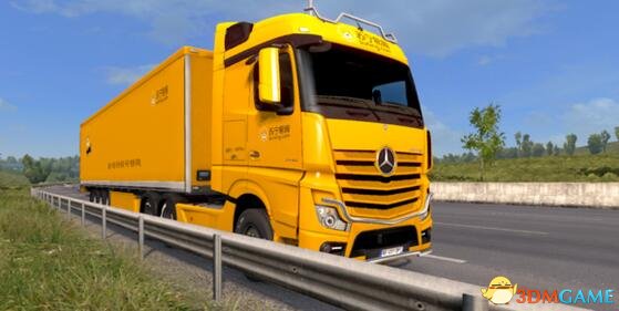 欧洲卡车模拟2 v1.24-1.28超写实苏宁物流卡车MOD