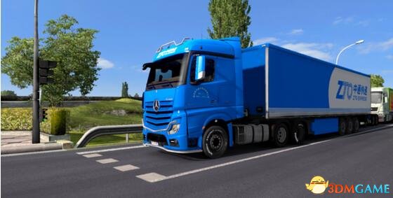 欧洲卡车模拟2 超写实中通快递卡车modv1.0
