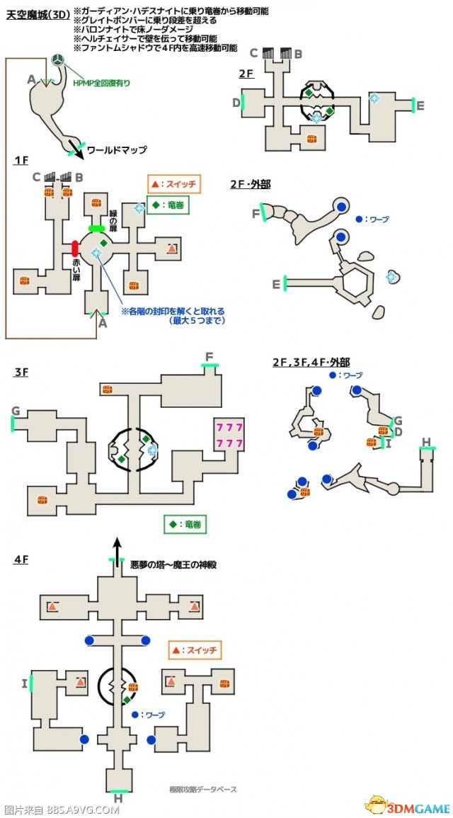 勇者斗惡龍113ds版迷宮地圖 DQ113ds全迷宮地圖一覽