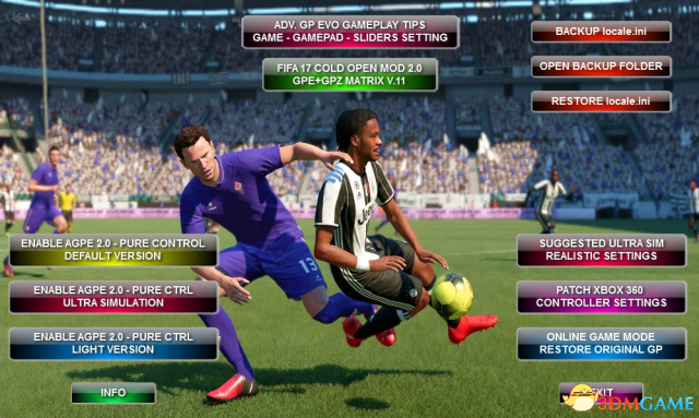 FIFA 17 AGPE纯游戏性选择工具 v2.0