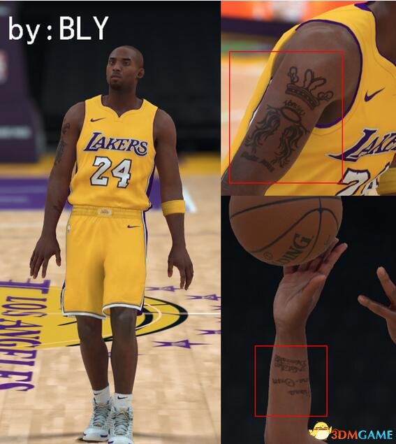 NBA 2K18 巅峰纹身科比面补